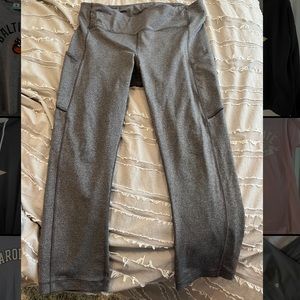 Grey lululemon Speed Crop 23” Size 10